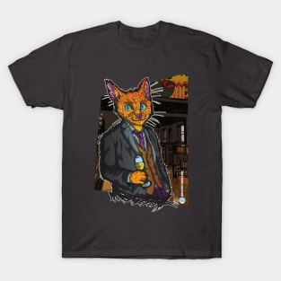 Cheers Grunge Cat T-Shirt